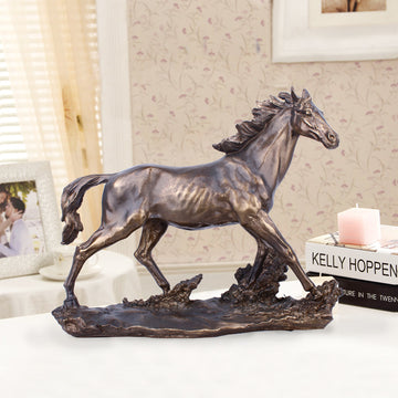 Strongwell Antique Copper Horse Statue Lucky Mascot Figurines